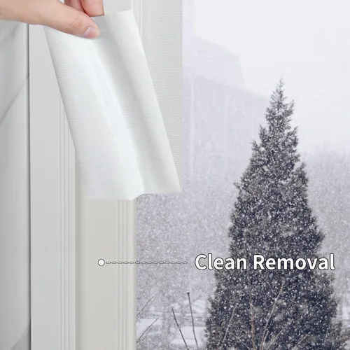 Miniatura 5 de Cinta de sellado de ventana de conducto de tela para invierno, 1.89 pulgadas x 33 pies, cinta aislante de sellado para ventanas y puertas, sellador