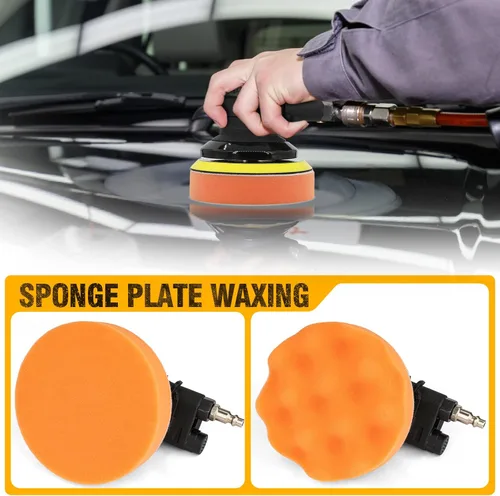 Miniatura 5 de Autolock Lijadora orbital aleatoria de aire de 5 pulgadas, lijadora neumática para coche de palma para pulidora de madera, trabajo de carrocería