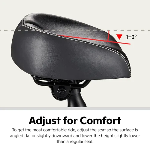 Miniatura 6 de Asiento de bicicleta cómodo Schwinn, sillín acolchado o de espuma, varios estilos, cubierta resistente al clima, se adjunta fácilmente a la mayoría