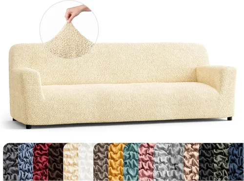 Miniatura 56 de Fundas elásticas de sofá prémium para sofá, funda para silla, lavable, apta para perros y mascotas, fundas elásticas de poliéster para sofá biplaza