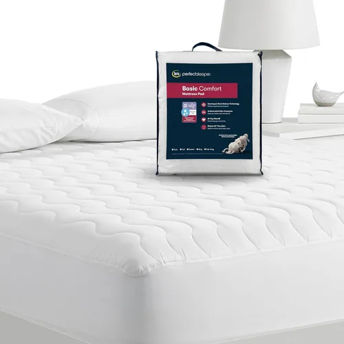 Miniatura 5 de Serta Air Dry Protector de Colchón Acolchado de Tela de Rendimiento de Comodidad Básica, Cubrecolchón Refrescante y Transpirable, Protección que