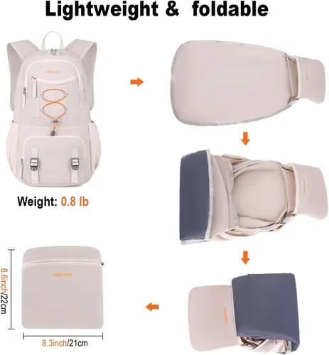 Miniatura 5 de Nerlion - Mochila de senderismo de 35 litros para hombres y mujeres, para campamento, impermeable, al aire libre, senderismo, mochila ligera
