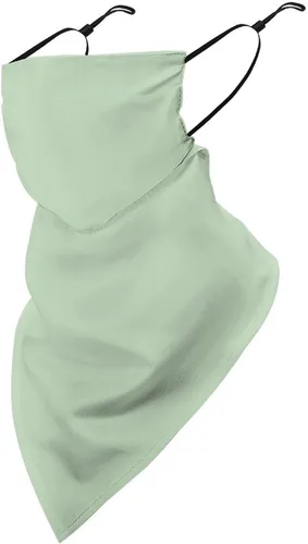Miniatura 12 de Bufanda de protección solar UV, bufanda triangular reutilizable con lazo para las orejas