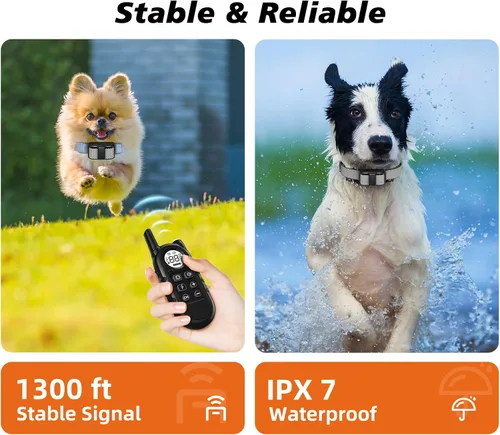 Miniatura 7 de Collar de Choque para Perro Más Pequeño, Collar de Entrenamiento de Perro Más Ligero con Control Remoto para Perros Pequeños de 5 a 15 libras