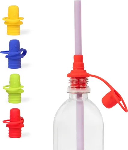 Miniatura 5 de Adaptador de boquilla para botella de agua a prueba de derrames para niños, adaptador de botella de agua para niños pequeños y adultos, tapas
