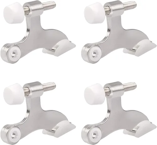 Miniatura 20 de HOMOTEK Paquete de 2 Topes de Puerta con Pasador de Bisagra Negro, Tope de Puerta Ajustable de Lujo Resistente de 2-1/2"x1-3/4", con Puntas
