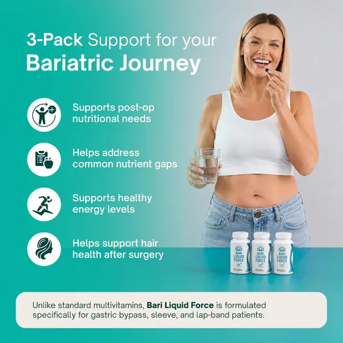 Miniatura 4 de Multivitamínico post bariátrico - Paquete de 3 multivitamínicos bariátricos de fuerza líquida