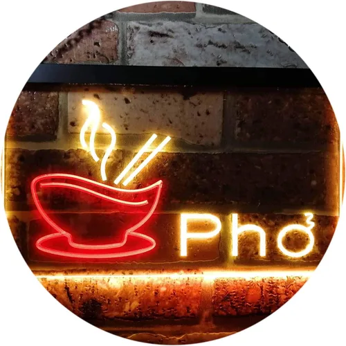 Miniatura 17 de ADVPRO Pho - Letrero de neón LED de doble color, para restaurante, fideos vietnamitas, azul y rojo, 12 x 8.5 pulgadas, st6s32-i0459-br