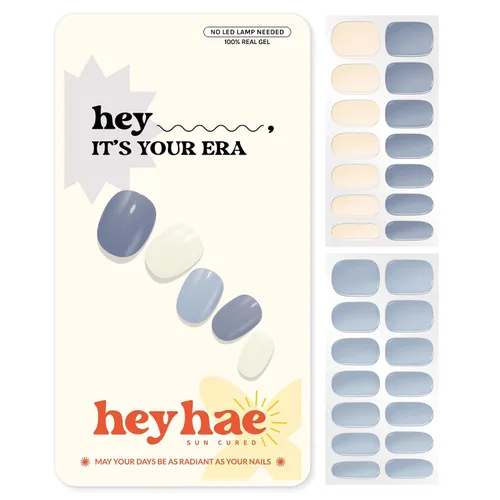 Miniatura 17 de Heyhae Paquete surtido de tiras de uñas de gel semicuradas (paquete de 4) No necesita lámpara LED Fácil de aplicar y quitar, calidad de salón