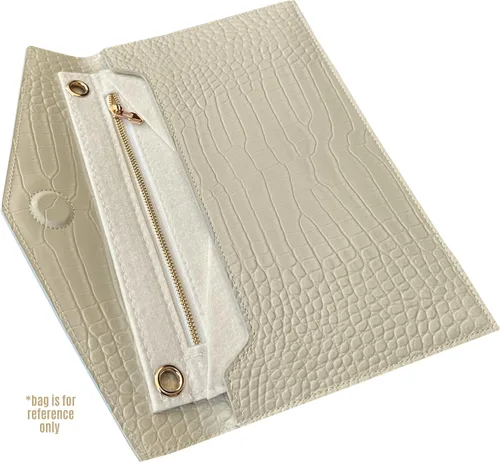 Miniatura 6 de Uptown Clutch Conversion Kit with Gold Chain Wristlet Insert Wallet on Chain WOC Uptown Pouch Insert (Lime)
