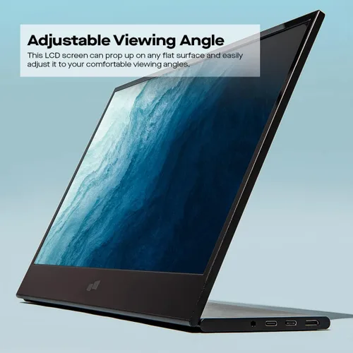 Miniatura 5 de Monitor portátil Mobile Pixels Glance, monitor FHD 1080P de 16 pulgadas, monitores de viaje con altavoces duales, ajuste de inclinación