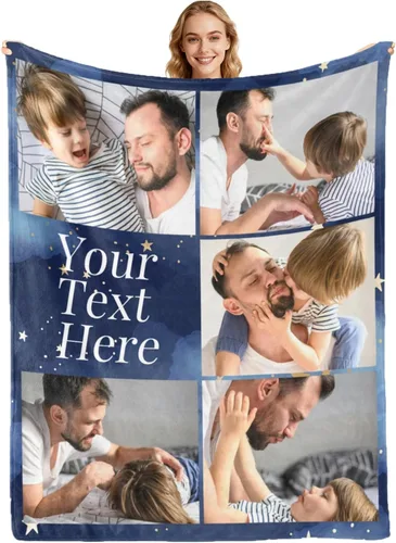 Miniatura 16 de Regalos para hija, mantas personalizadas con fotos, mejor manta para hija, manta personalizada con foto de niños, mantas personalizadas con collage