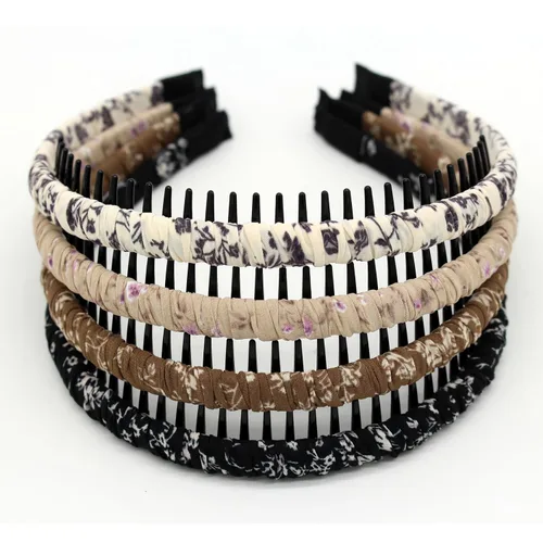 Miniatura 22 de JOBAND Diadema de Aro con Púas Multicolor, Diadema con Peine, Accesorios para el Cabello Suave y Cómodo, Antideslizante para Mujeres/Niñas