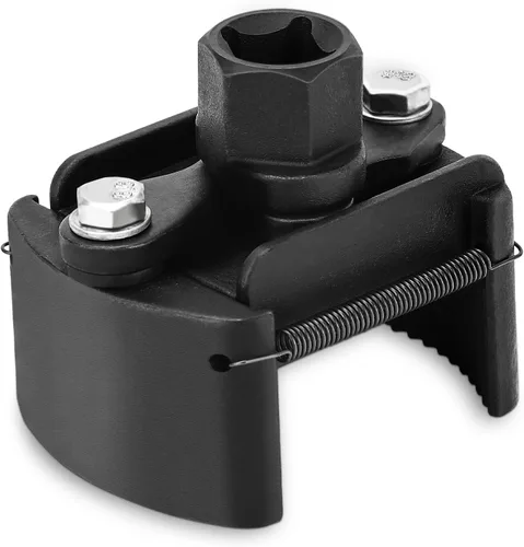 Keenso Llave de filtro de aceite, herramienta de extracción de llave de filtro de aceite ajustable de 60 a 3.150 in, herramienta de extracción de