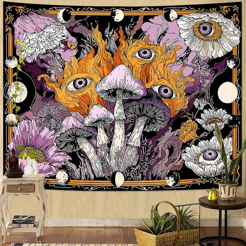 Miniatura 21 de Kanuyee Tapiz de Esqueleto de los Amantes Tapiz Gótico para Dormitorio Tapices de Cartas del Tarot Góticas para Colgar en la Pared Decoración El