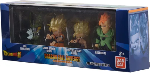 Miniatura 19 de Dragon Ball Super Dragon Ball Adverge SS Blue Goku, SS Rose Goku Black y Golden Freiza Mini Figura de 2.5 Pulgadas Paquete de 4