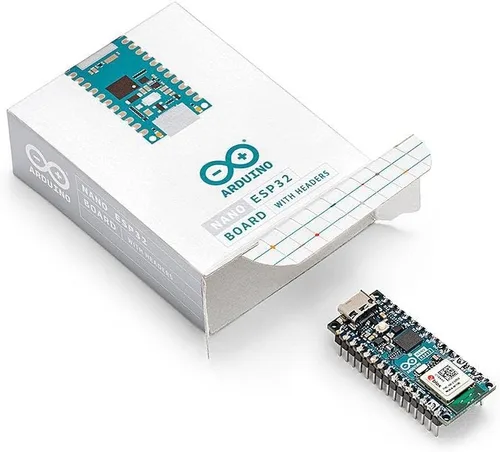 Miniatura 6 de Arduino Nano ESP32 con Headers [ABX00083] - ESP32-S3, USB-C, Wi-Fi, Bluetooth, Soporte HID, MicroPython Compatible para Proyectos IoT y Embebidos