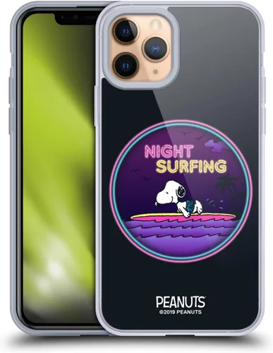 Miniatura 185 de Head Case Designs Peanuts Tropical Surf Snoopy Aloha Disco Gel Funda con licencia oficial [protección de grado militar] compatible con Apple iPhone