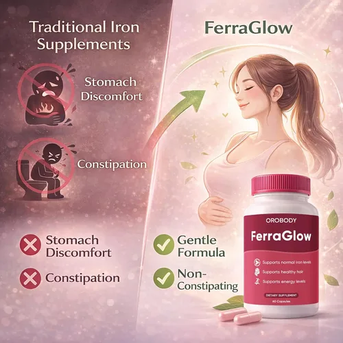 Miniatura 4 de Suplemento diario de hierro para mujeres, con bisglicinato de hierro, lactoferrina, vitamina C y B12, apoya la energía, el bienestar del cabello