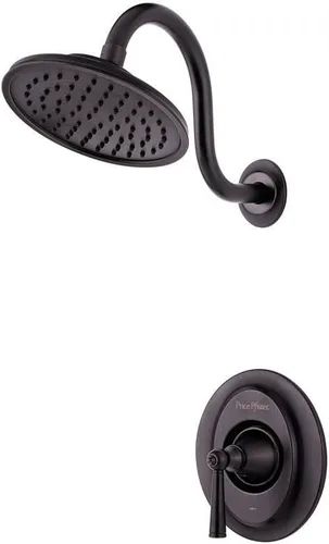 Miniatura 4 de Pfister LG89-7GLC Saxton - Juego de molduras para ducha (1,8 gpm, cromo pulido)