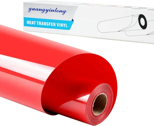 Miniatura 31 de Guangyintong Rollos de Vinilo Amarillo de Transferencia de Calor HTV, 12" x 8 pies, Superficie Brillante de Vinilo para Planchar en Camisetas, Fácil