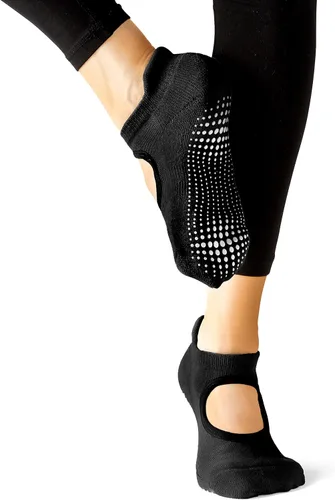 Miniatura 4 de LA ACTIVE Grip Socks - 3 Pairs - Yoga Pilates Barre Ballet Non Slip Crew Hospital