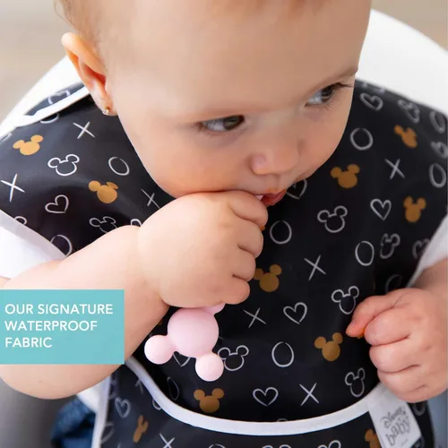 Miniatura 3 de Bumkins Baberos de Disney para niña o niño, SuperBib para bebés y niños pequeños de 6 a 24 meses, imprescindibles para comer, alimentar, destete