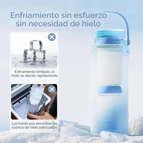 Miniatura 6 de Momcozy Enfriador portátil de leche materna de 22 onzas para exteriores, salvavidas con enfriamiento total de 360° durante 24 horas, enfriador