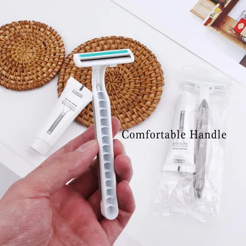 Miniatura 4 de Maquinillas de afeitar desechables a granel paquete de 30, maquinillas de afeitar desechables a granel grises envueltas individualmente, maquinillas