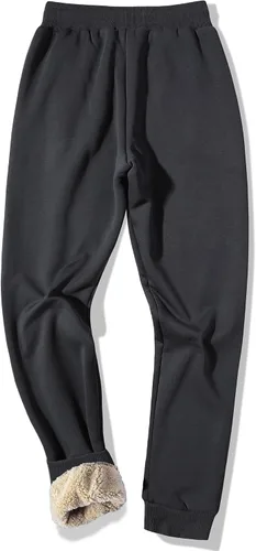 Miniatura 38 de MACHLAB Pantalones deportivos térmicos de forro polar para hombre, pantalones de chándal gruesos y cálidos para invierno