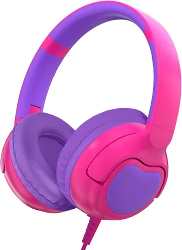 Miniatura 10 de ZIHNIC Auriculares con cable para niños, límite de volumen seguro de 85 dB para niños y niñas, almohadillas cómodas, diseño plegable