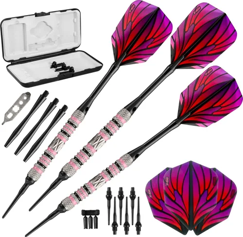 Miniatura 5 de Viper Wings - Dardos de punta suave 80% tungsteno Rosado