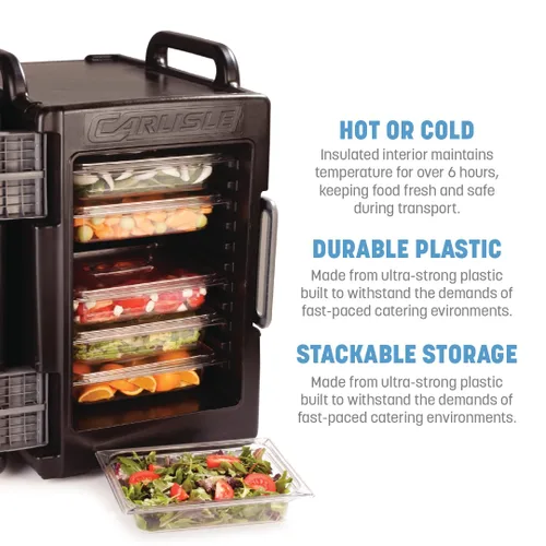 Miniatura 2 de Carlisle FoodService Products Cateraide IT - Transportador de alimentos aislado de carga final, para almacenamiento y transporte de alimentos