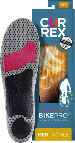 Miniatura 12 de CURREX BikePro Plantillas para ciclismo, ciclismo y motociclismo, inserciones de zapatos con soporte de arco con almohadillas metatarsianas, ayuda a