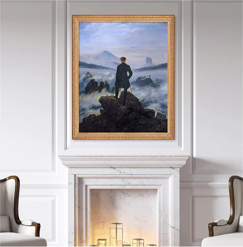 Miniatura 731 de A&T ARTWORK Campo de trigo con cipreses de Van Gogh Las reproducciones de arte clásico mundial, impresiones en lienzo giclée para decoración