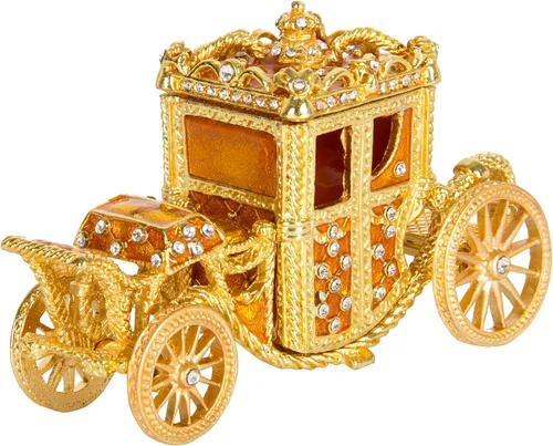Miniatura 21 de QIFU Caja de baratija pintada a mano con bisagras, regalo único para la familia