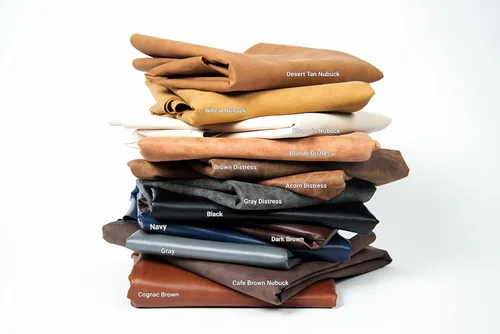 Miniatura 5 de NAT Leathers Tela de tapicería de piel sintética suave de dos tonos marrón británico (vegano aprobado por PETA) Piel sintética sintética