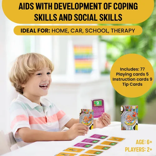 Miniatura 6 de Thought-Spot Mad Smartz - Juego de gestión de la ira y habilidades sociales para niños y adolescentes Herramienta de control de impulsos y TCC