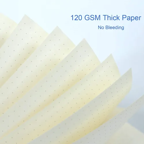 Miniatura 2 de Paquete de 2 diarios de puntos en espiral B5 con papel grueso de 4.23 oz/m², cuaderno espiral de cuadrícula de puntos con tapa dura de plástico