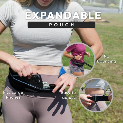 Miniatura 3 de Bond - Correa de correr para perros con manos libres con bolsa, correa manos libres para perros grandes, cinturón de correr para mascotas
