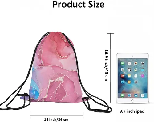 Miniatura 6 de Notas musicales Bolsas con cordón Mochila Bolsa de gimnasio Bolsa con cordón, Multi-a153, Mochilas de viaje