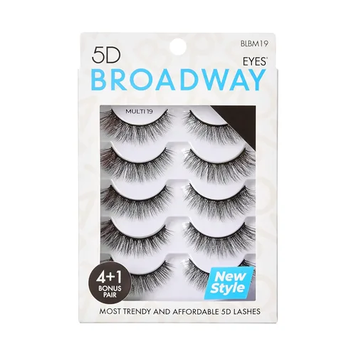 Miniatura 14 de Broadway - Juego de 5 pares de pestañas postizas de aspecto natural a dramático (11)
