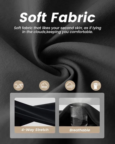 Miniatura 25 de NexiEpoch - Paquete de 4 leggings suaves para mujer, con bolsillos, control de abdomen y cintura alta, pantalones capri para yoga y ejercicio