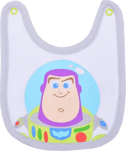 Miniatura 4 de Disney Baby Boys Monsters Inc Mickey o Buzz Lightyear Paquete de 2 baberos y body