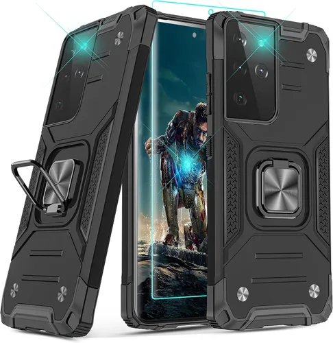Miniatura 43 de YmhxcY Funda para Galaxy Note 8, funda para Galaxy Note 8 con protector de pantalla curvado 3D, fundas de grado armadura con soporte giratorio