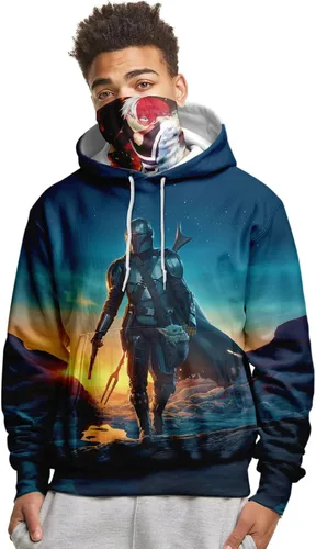 Miniatura 5 de ghiurpc Sudaderas con capucha con estampado de anime para hombre, moda de otoño, sudadera con capucha para hombre, ropa estética