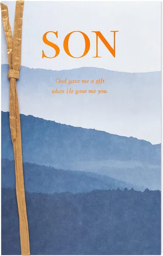 Miniatura 5 de American Greetings Tarjeta de cumpleaños religiosa para hijo (Bendición en mi vida)