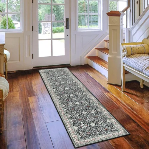 Miniatura 5 de HY HAO YUN LAI Alfombras antideslizantes para pasillos, alfombra lavable para pasillo, alfombra larga ultra suave para cocina, alfombras de acento