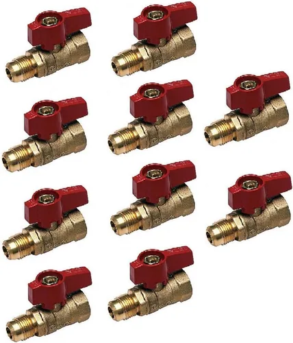 Miniatura 3 de EZ-Fluid 1" FIP X 1" FIP Thread Heavy Duty Brass Gas Shut Off Ball Valve,Quarter Turn Brass Gas Valves for Natural Gas,Propane,Gas Line Fitting
