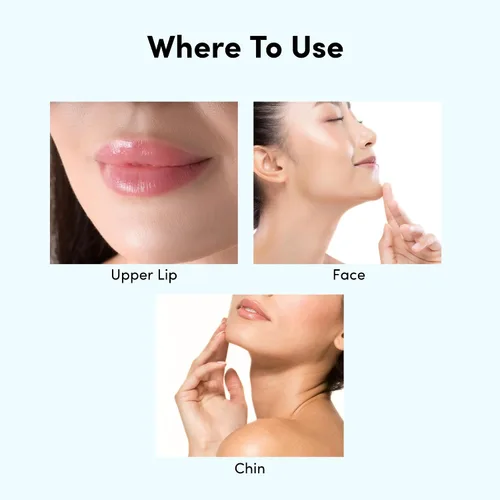 Miniatura 8 de Parissa Kit de cera dura natural para rostro y labios, cera caliente sin tiras para depilación facial gruesa, fórmula para piel sensible con aceite